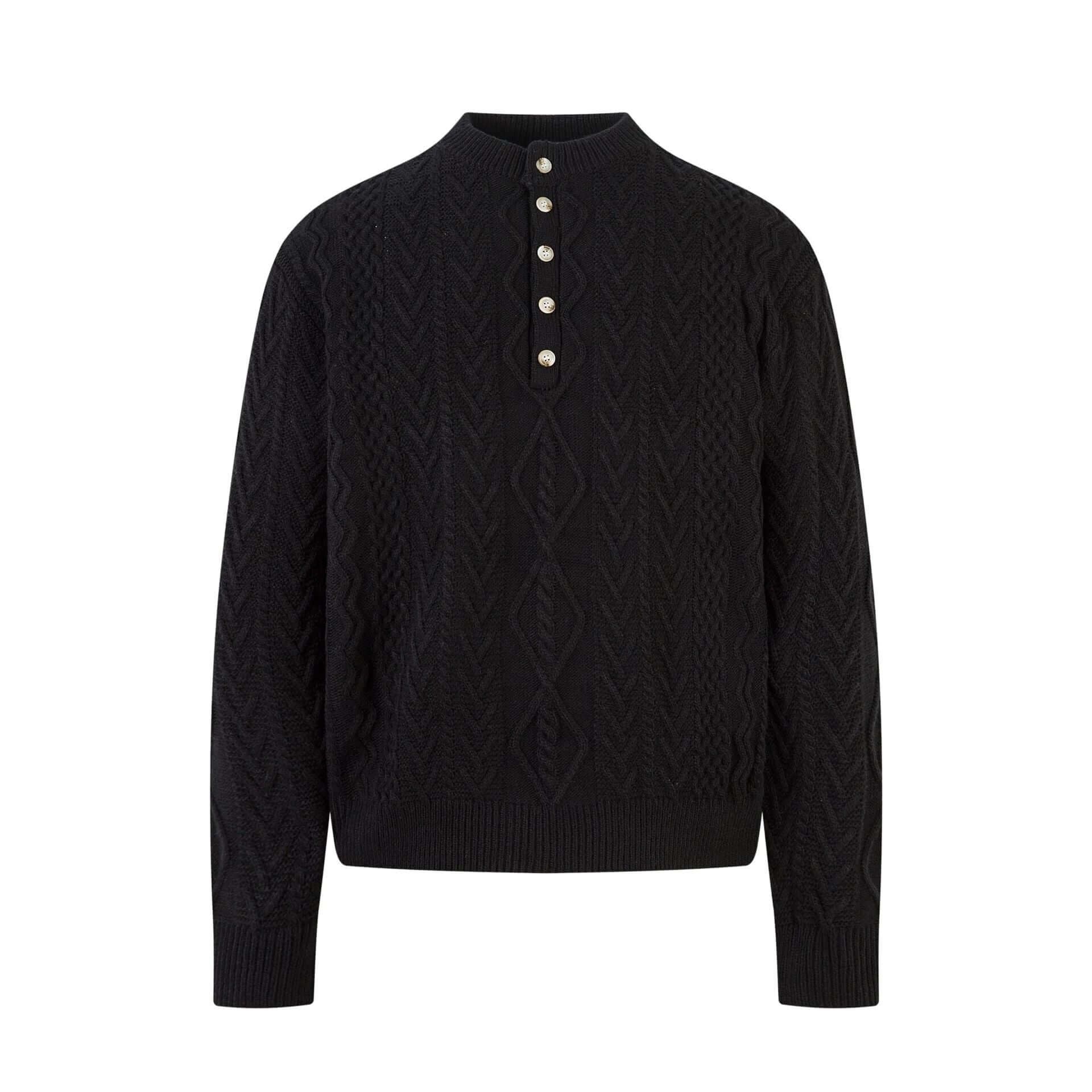 Loose Fit Knit Crewneck Sweater
