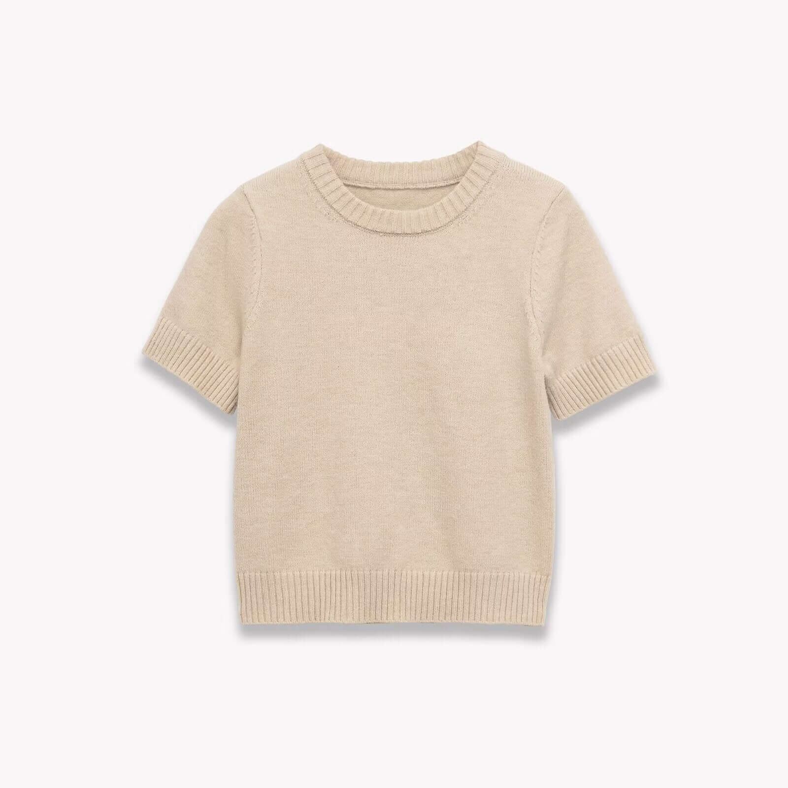 Round Neck Casual Knit Sweater