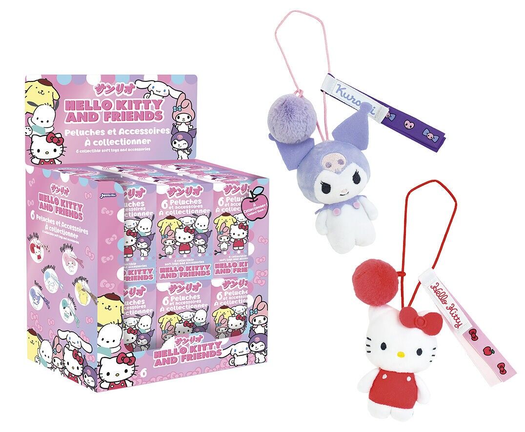 Hello Kitty & Friends Überraschungsbox - Plüschtiere 9 cm 6 verschiedene