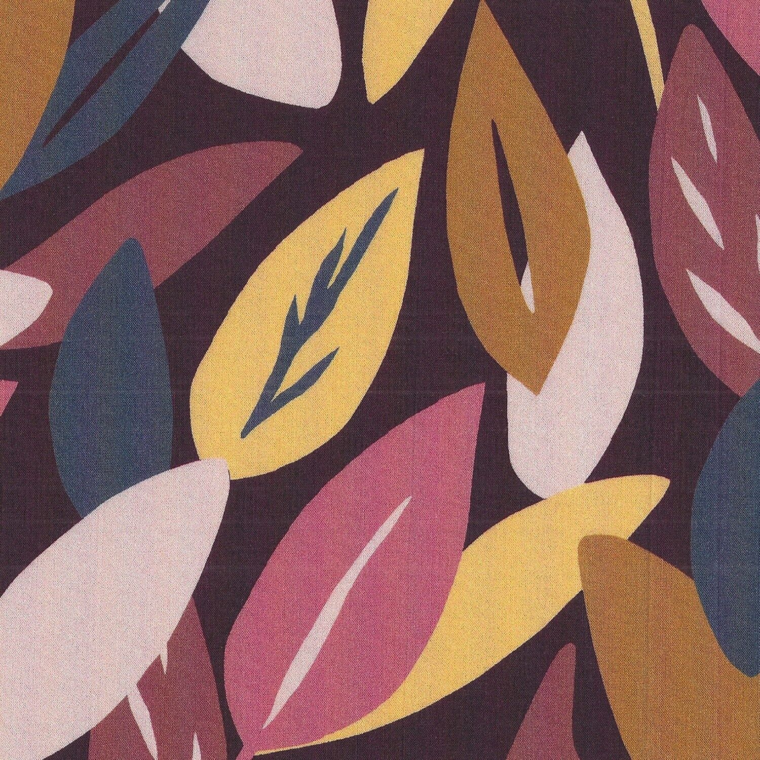 Tessuto in viscosa Sous bois - Blush