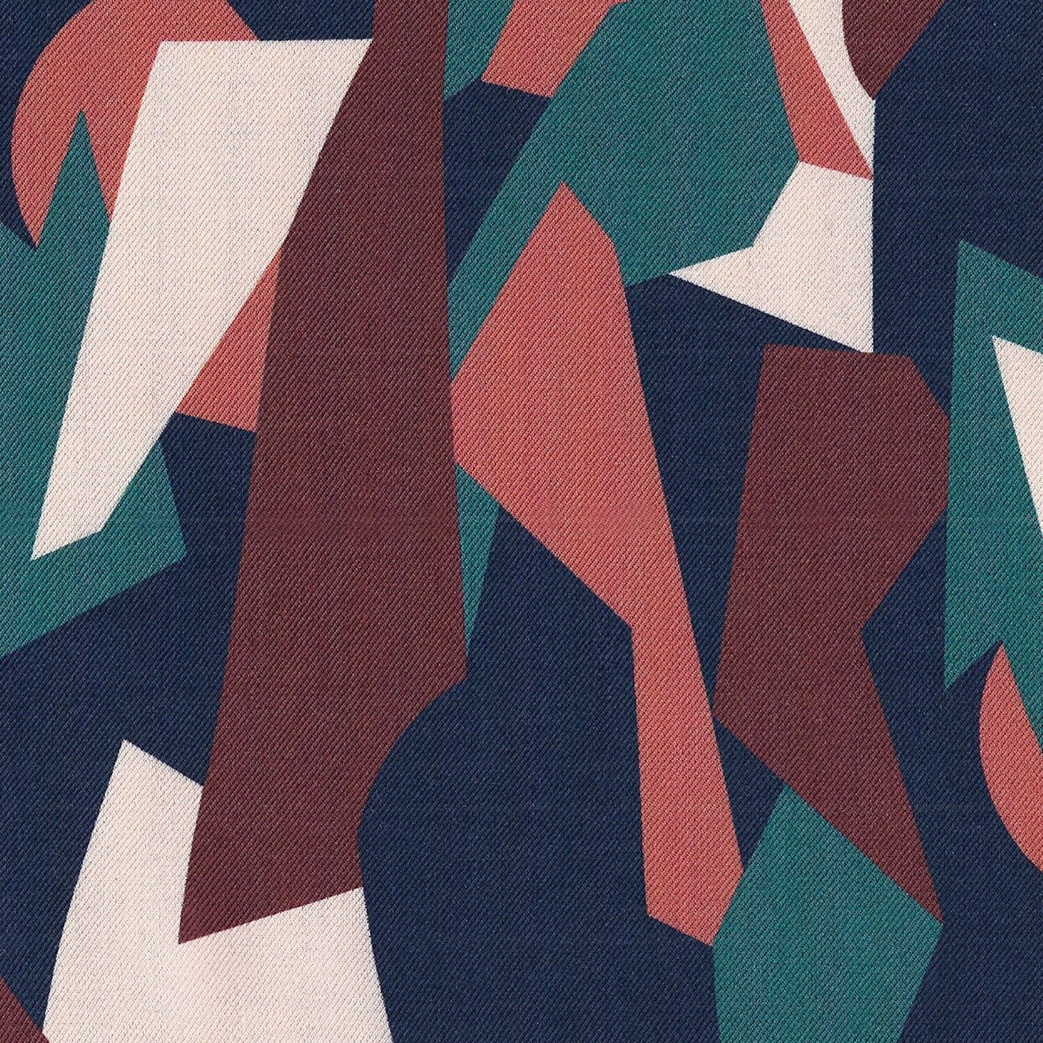 Tessuto cubismo twill di viscosa - Larch