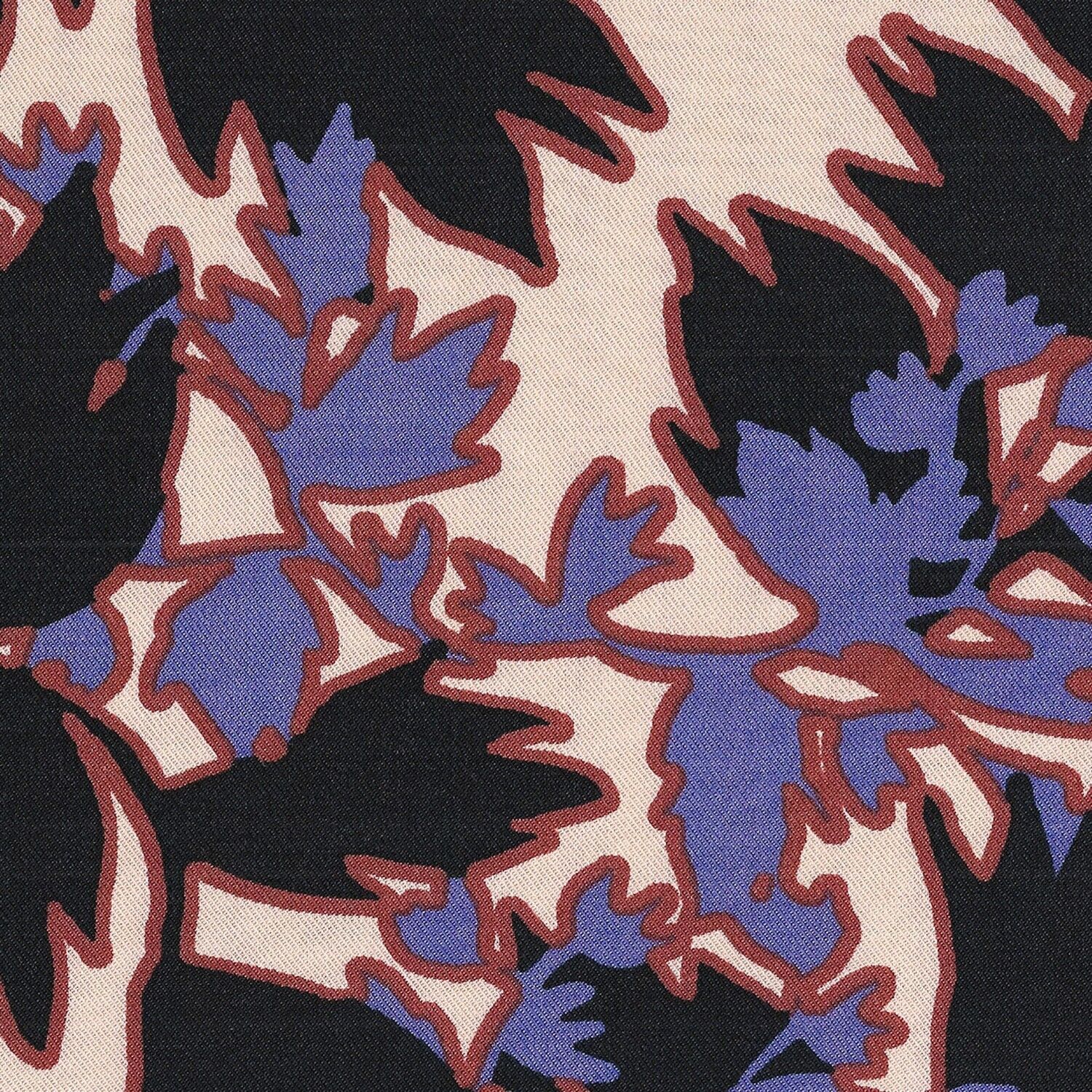 Tessuto twill di viscosa Estampe - Iris