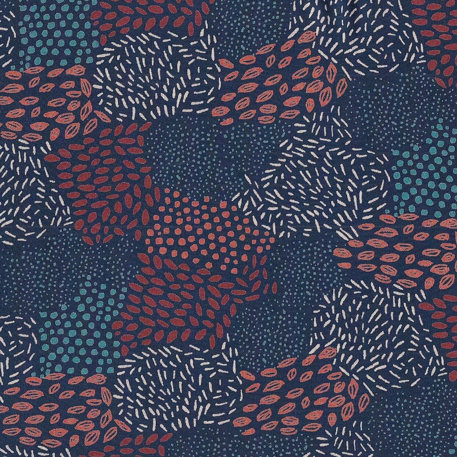 Tessuto viscosa naif - Navy scuro