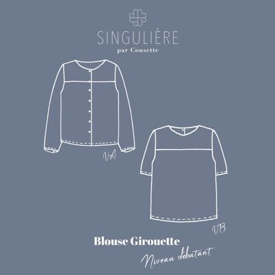 Patron couture - Blouse Girouette