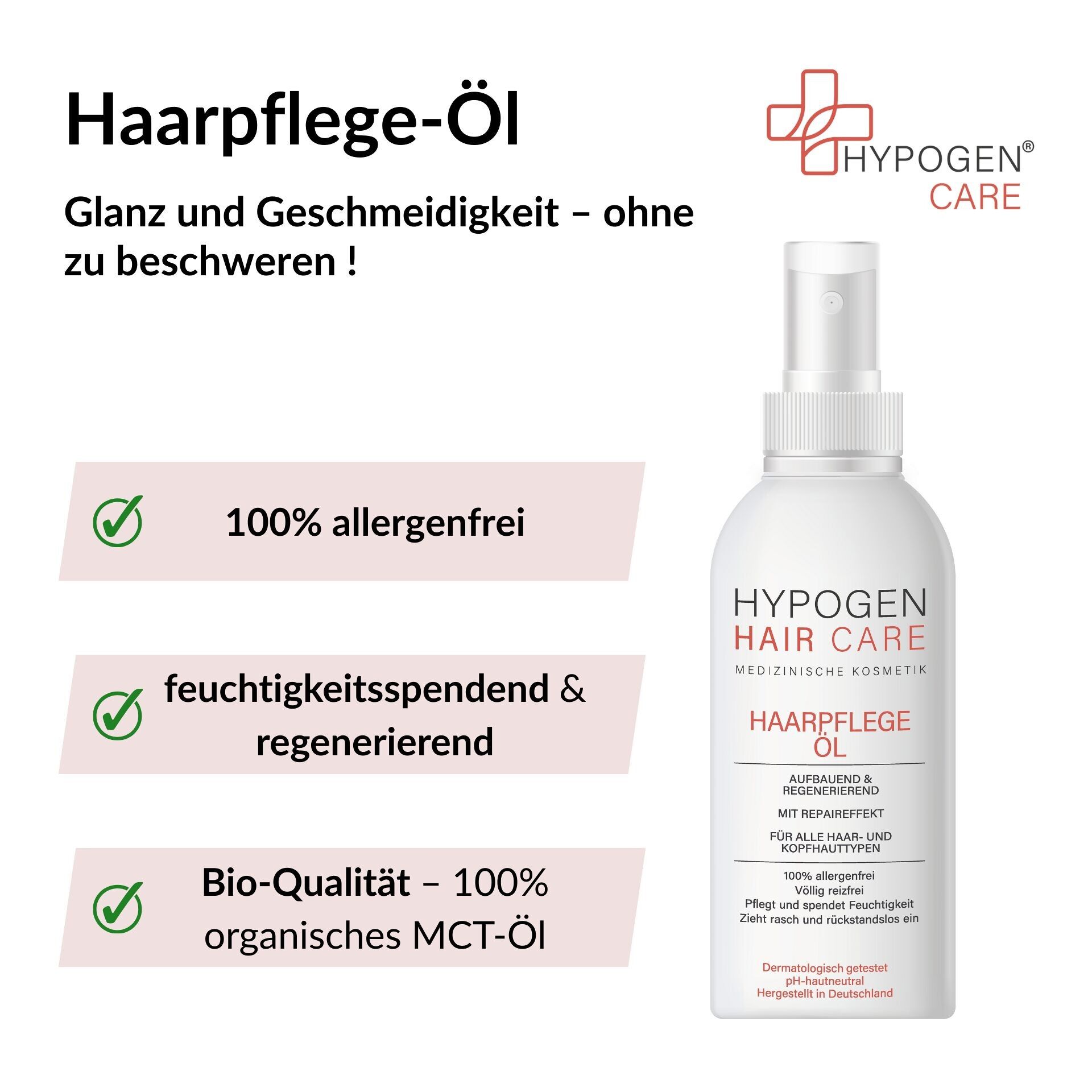 Hair care oil - 100% allergen-free