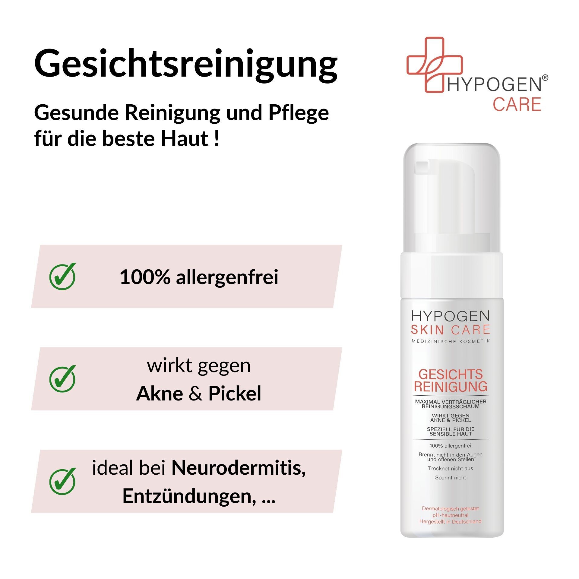 Facial cleansing - 100% allergen-free