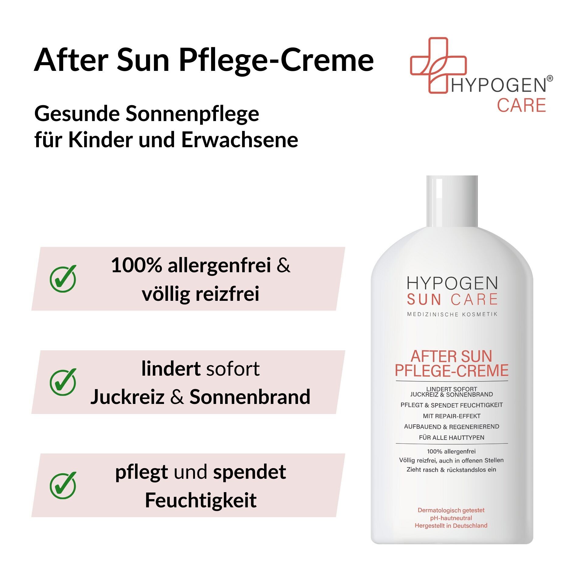 After Sun Care Cream - 100% allergen-free