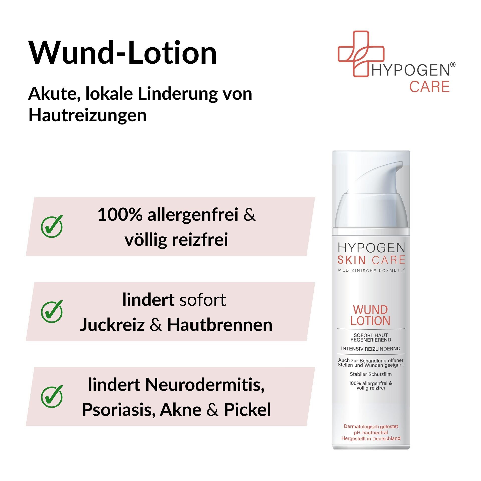 Wound lotion - unique relief rates