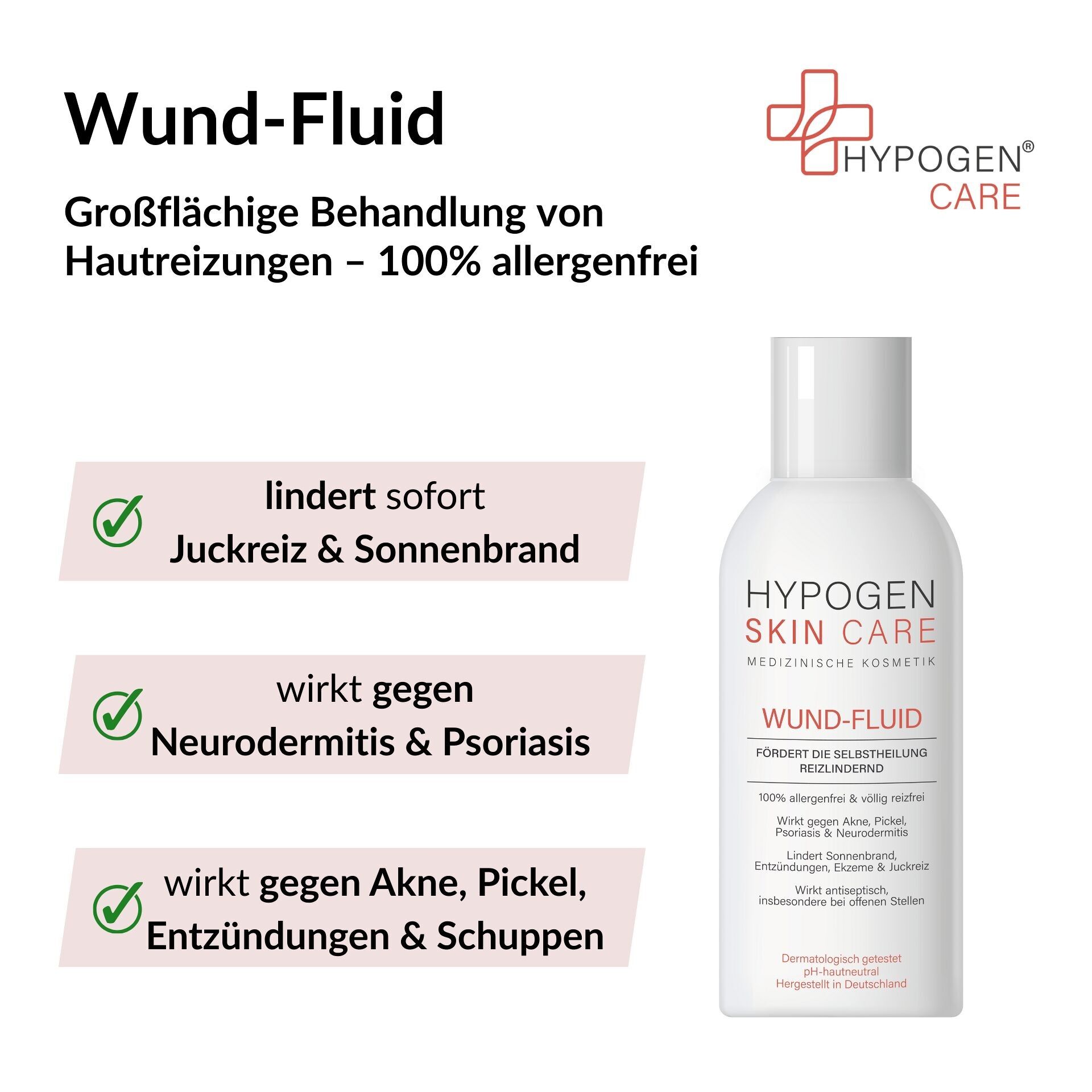 Wound fluid - unique relief rates