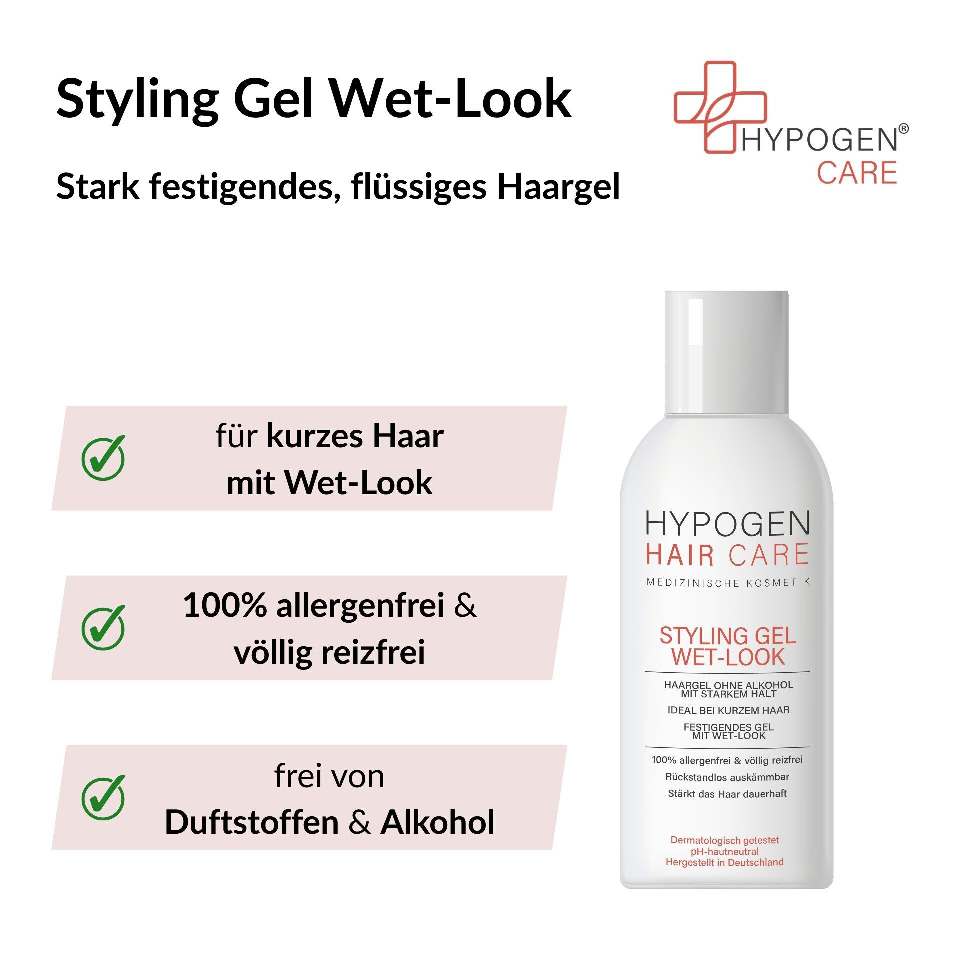 Styling Gel Wet-Look - 100% allergen-free