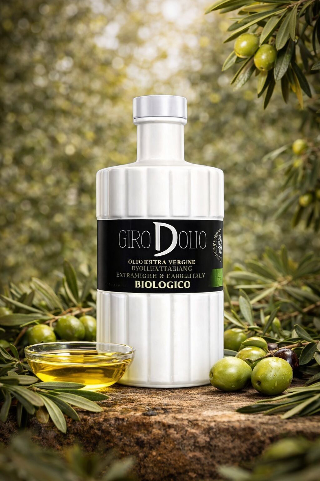 Olio extravergine di oliva biologico – Bottiglia di vetro da 700 ml
