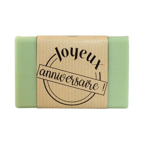 Savon végétal "Joyeux anniversaire" - Petite attention parfumée
