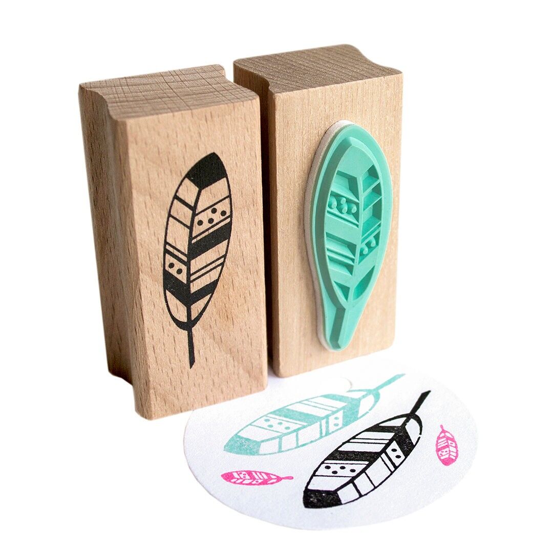 Federstempel aus Holz | Schreibwaren & Hobbys >> Basteln, Hobbys >> DIY- & Bastelsets