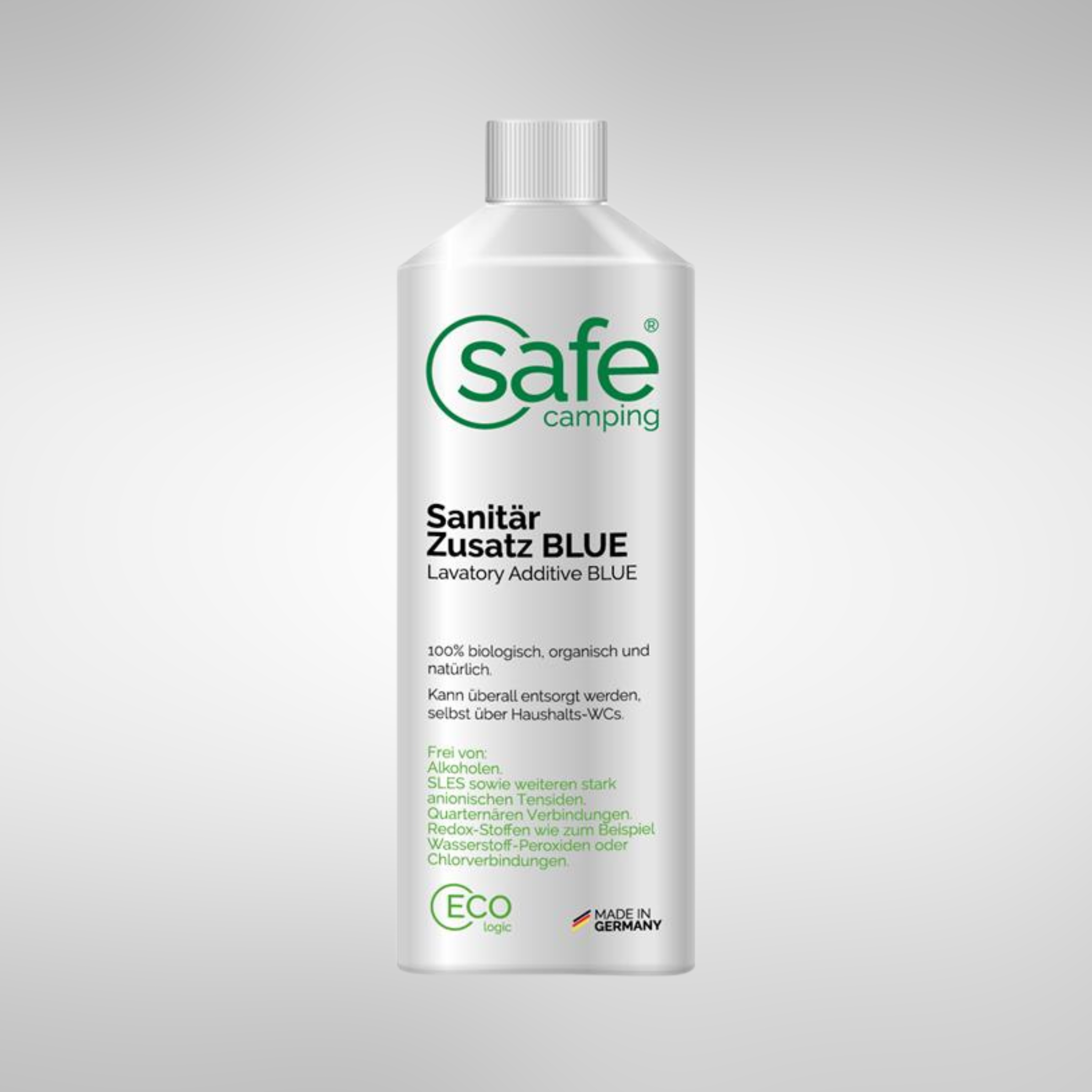Sanitär-Zusatz BLUE │ 100 % biologisch abbaubar │ Sanitärflüssigkeit für den Abwassertank von Wohnwagen und Wohnmobil