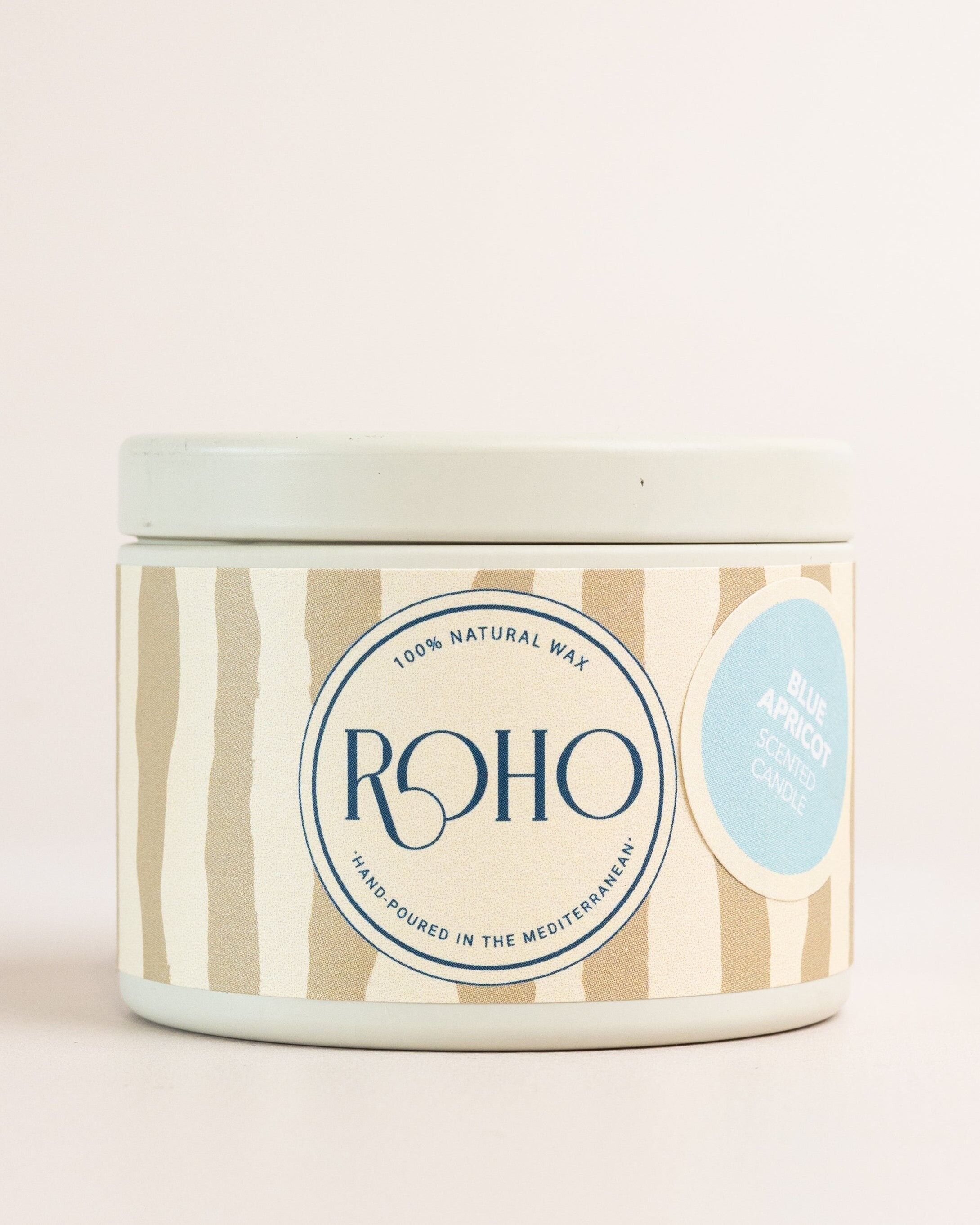 Blue Apricot I Tin 360 gr I scented candle I 100% natural wax I hand-poured in Mallorca