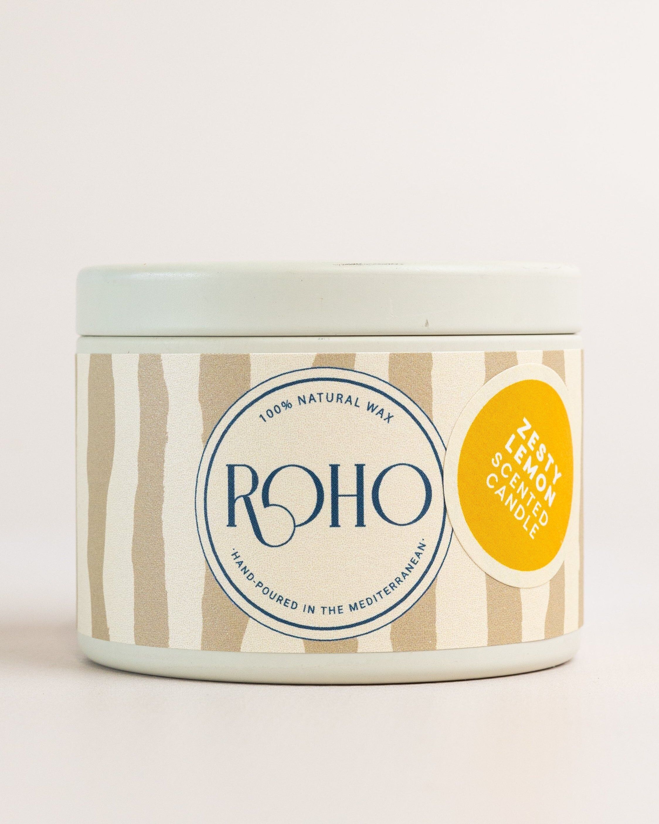 Zesty Lemon I Tin 90gr I scented candle I 100% natural wax I hand-poured in Mallorca