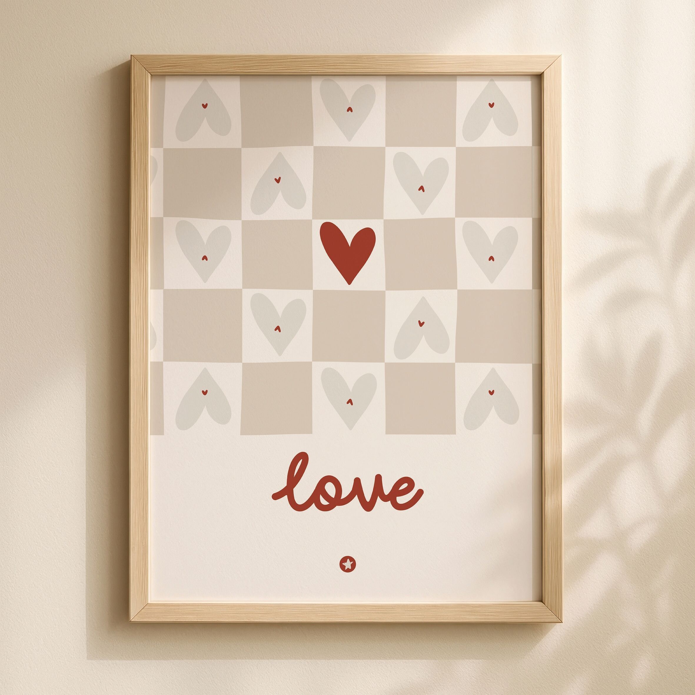 Checkerboard Love Poster
