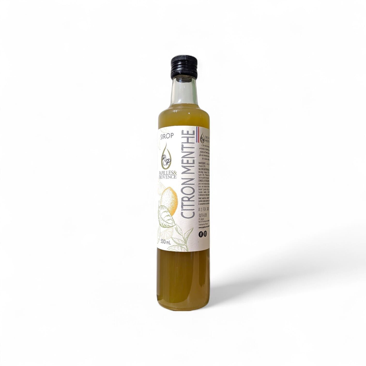 Artisanal Lemon-Mint Syrup 500ml