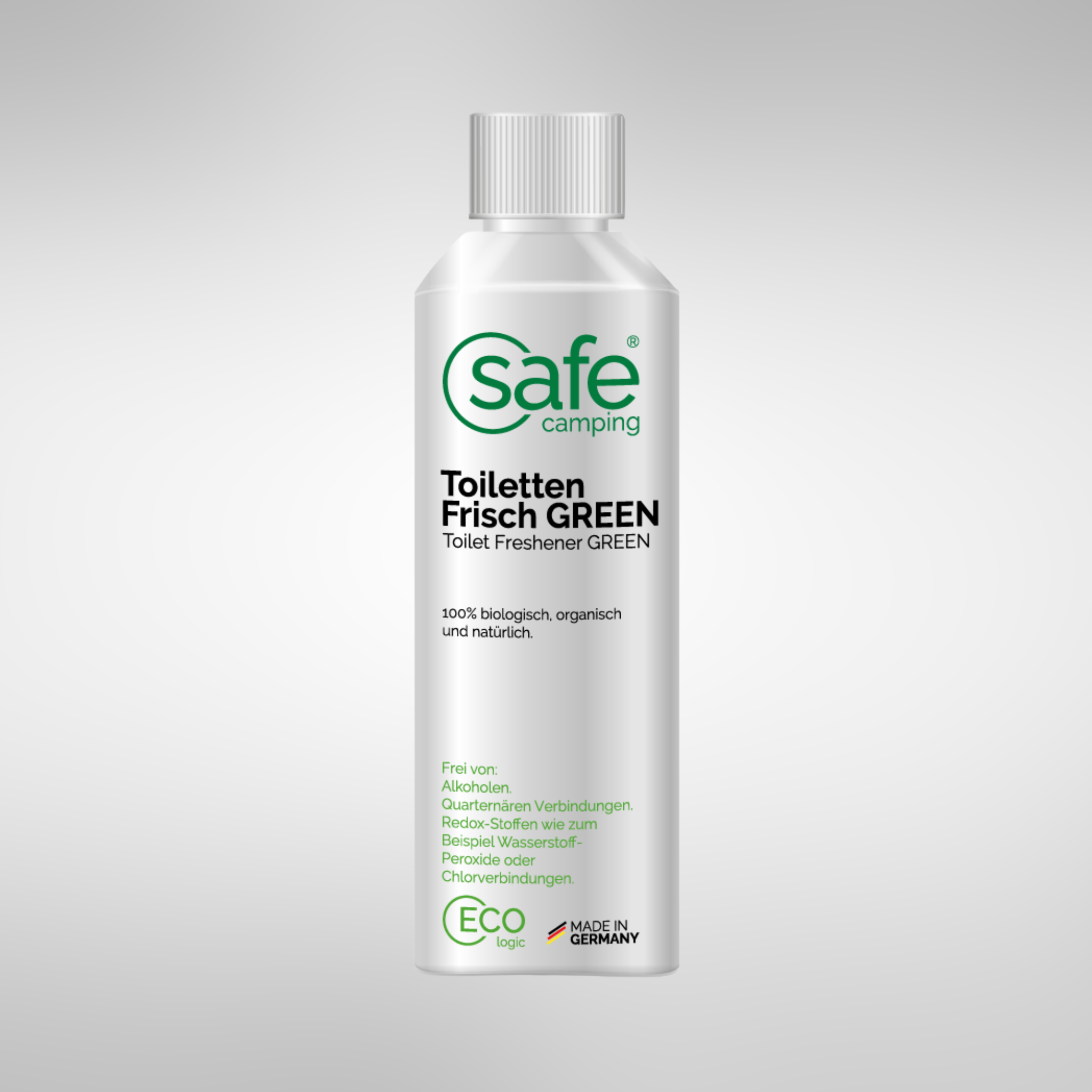 Toiletten-Frisch GREEN │ 100% biologisch, organisch und natürlich │ Für Spülwassertank der WC-Kassetten und mobiler WCs