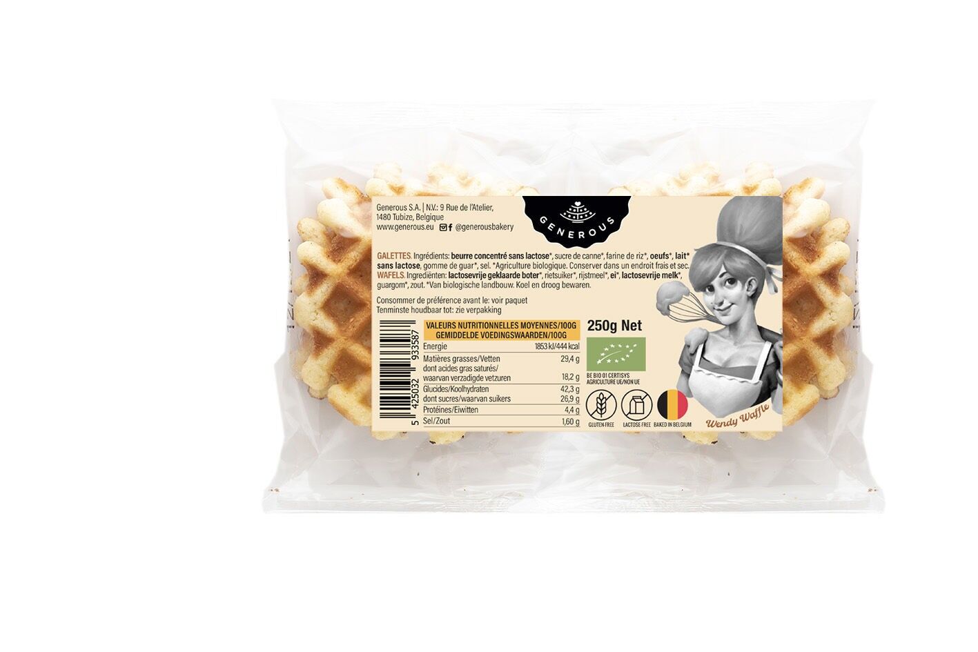 Wendy Waffles - Gaufres sans gluten et sans lactose