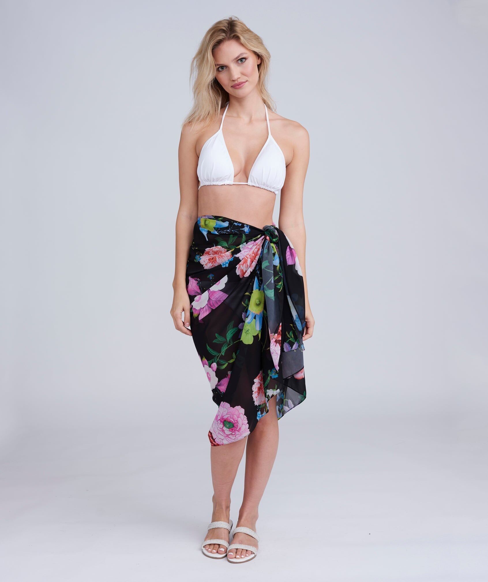 Samba Sarong - Black/Pink
