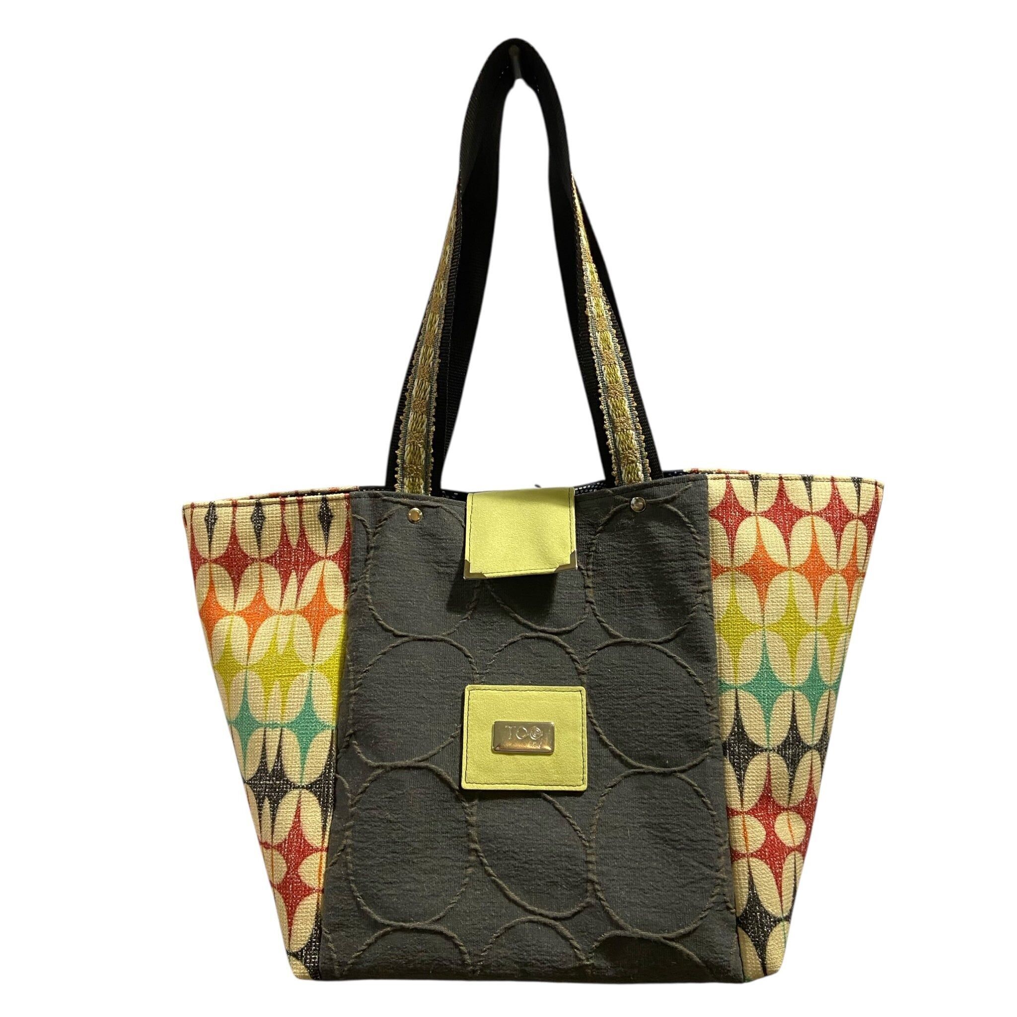Sac fourre-tout géométrique multicolore