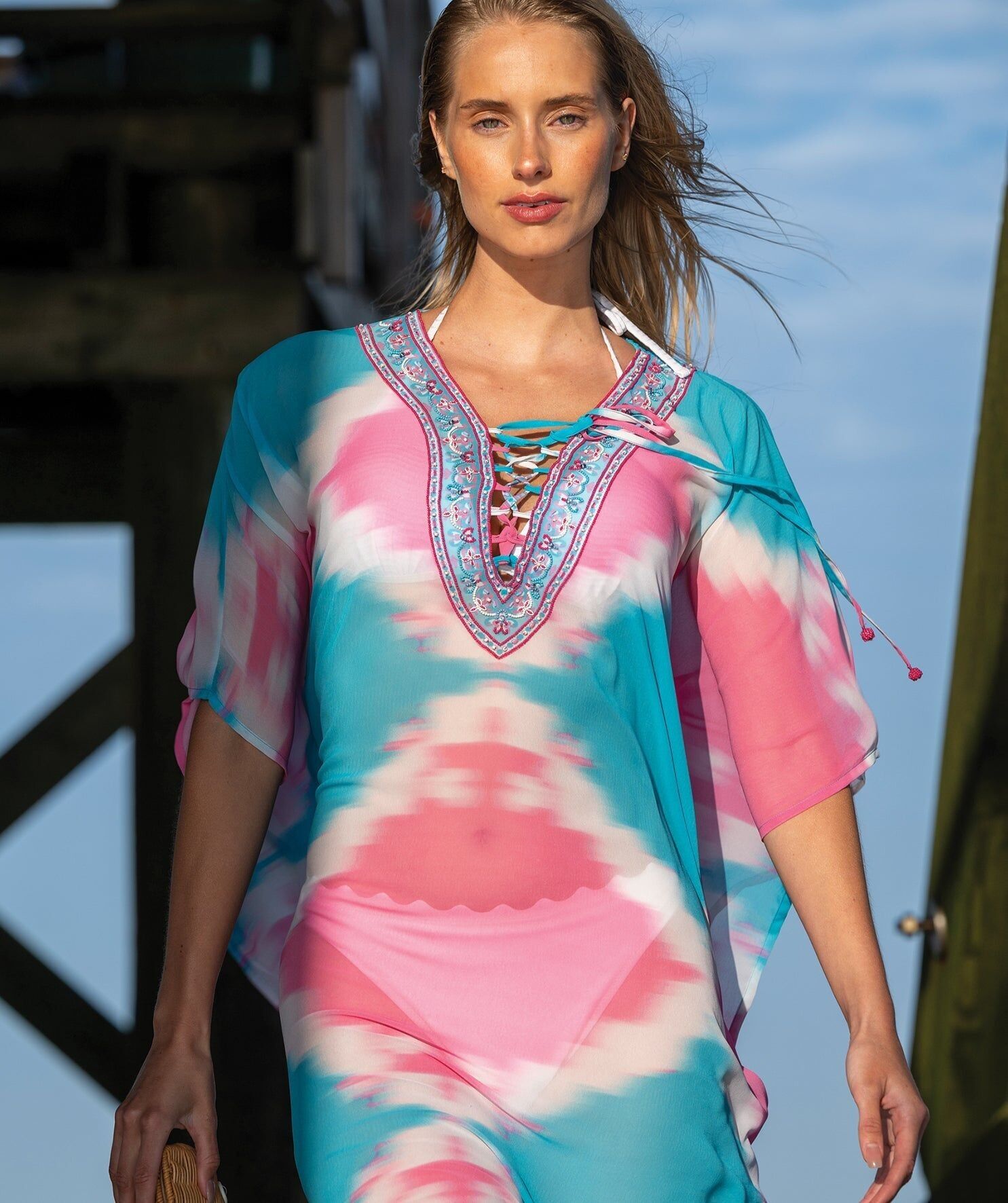 Miami Kaftan - Blue