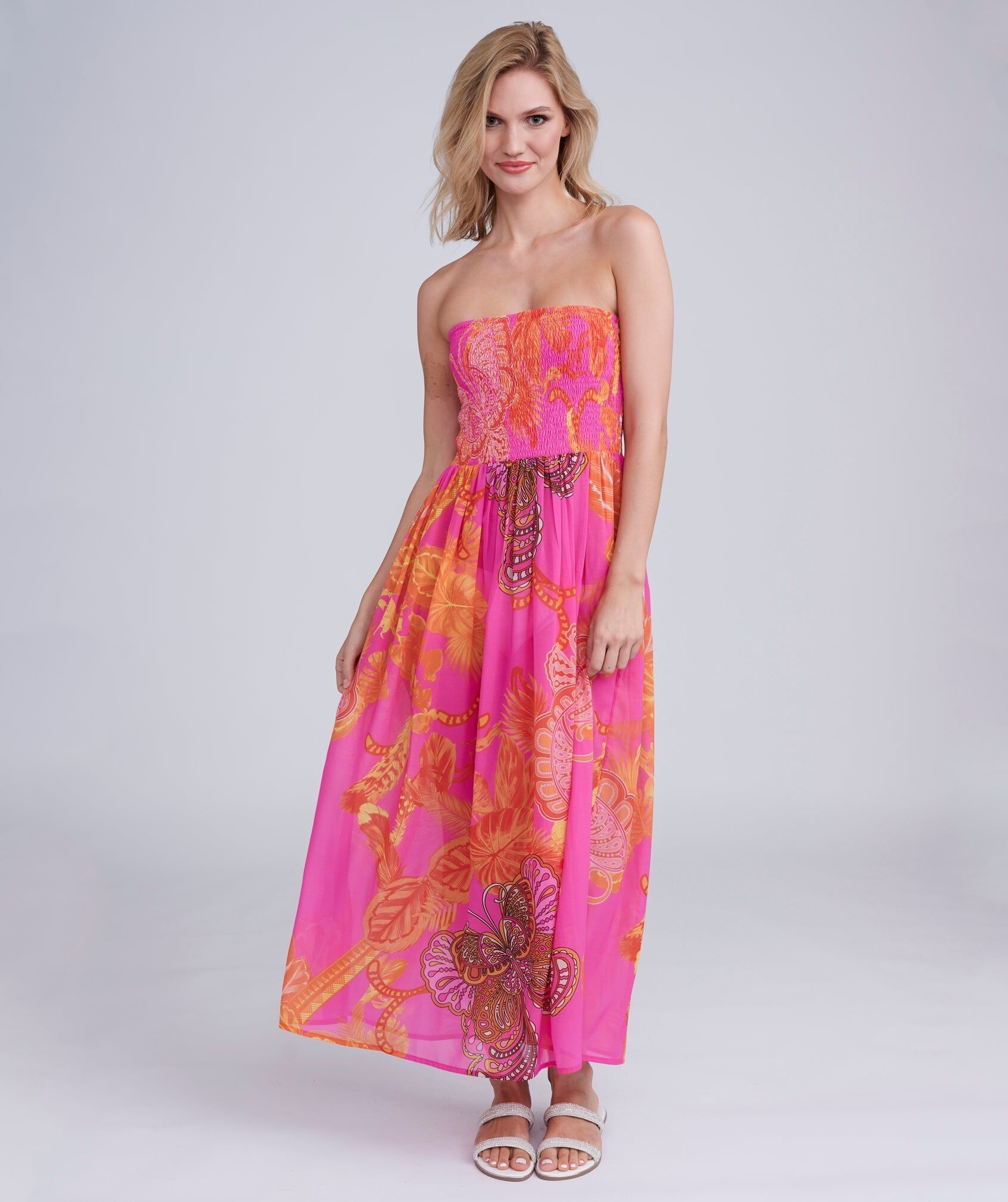 Carriba Maxikleid - Rosa