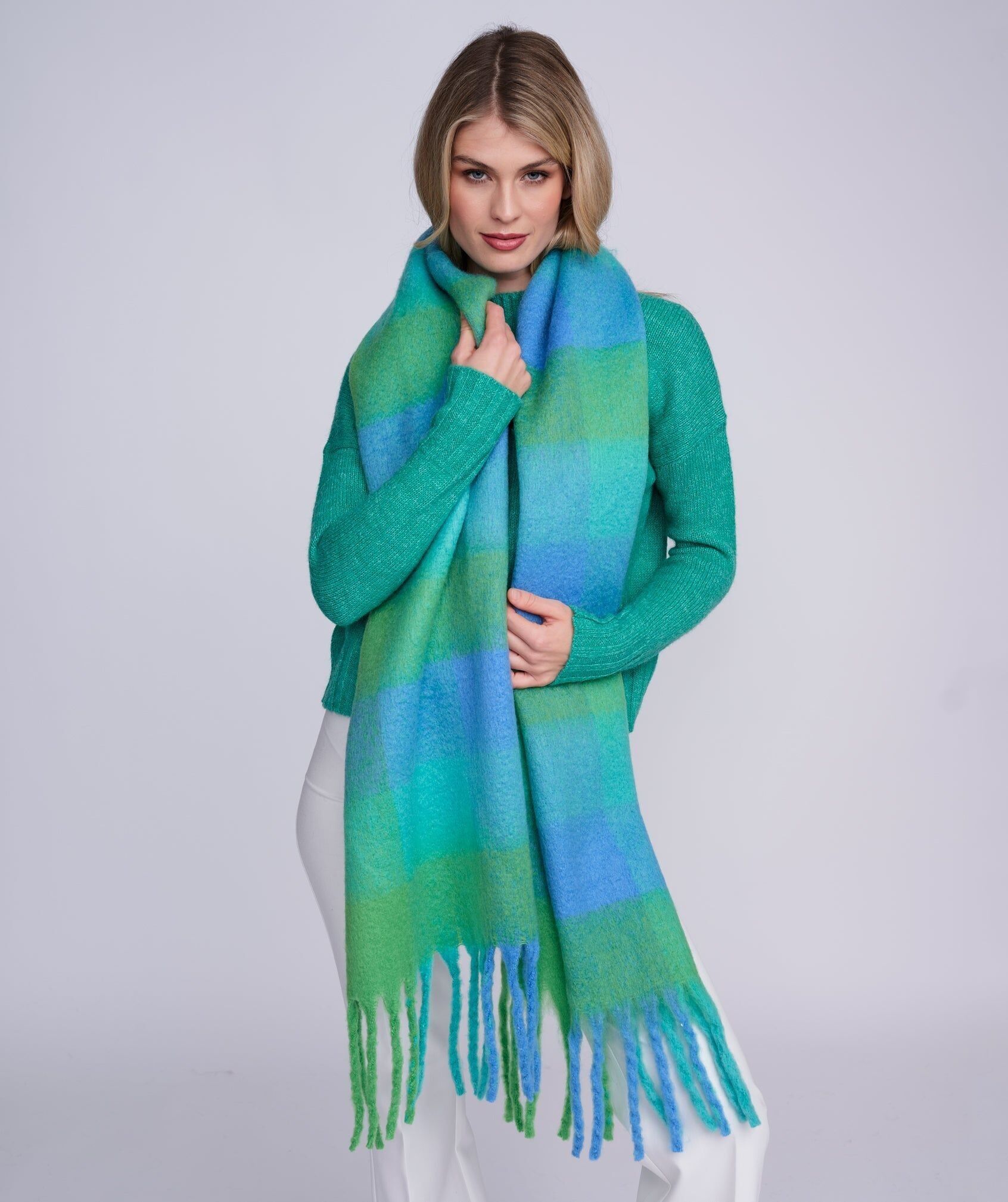 Santoro Schal - Blau