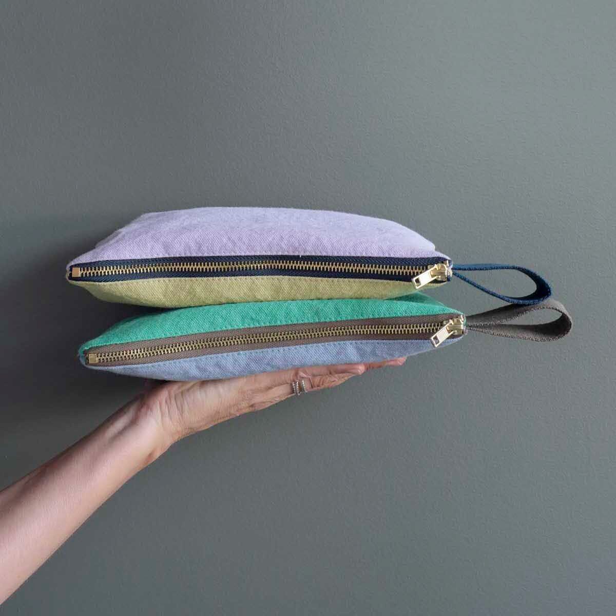 Tricolo Detox bluetiful pouch with handle, 14 x 24