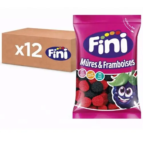 Buy wholesale Box of 12 x 90g bags of blackberry & raspberry candies ...