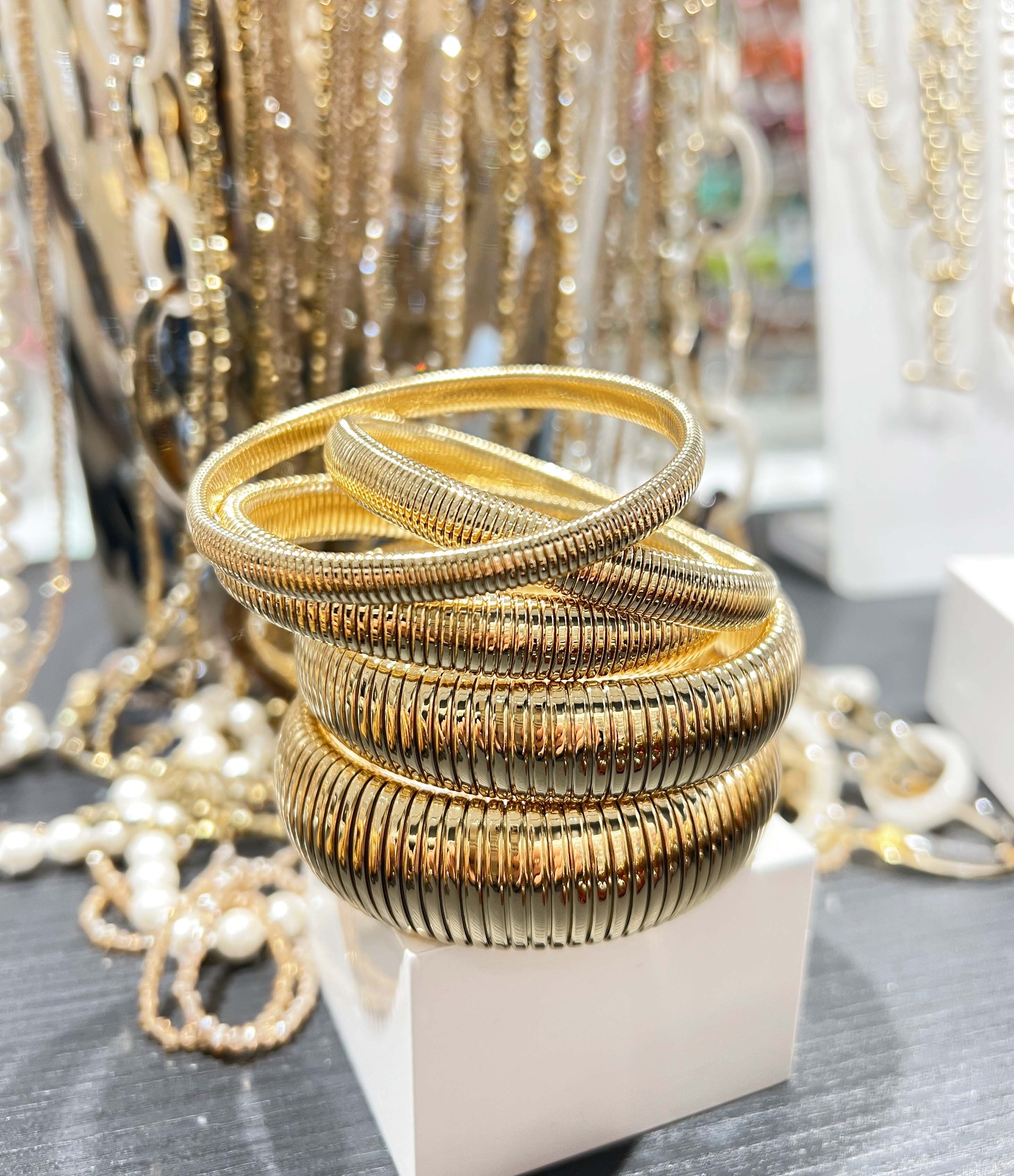 Goldfarbenes, weiches Mesh-Armband – Edelstahl 316L