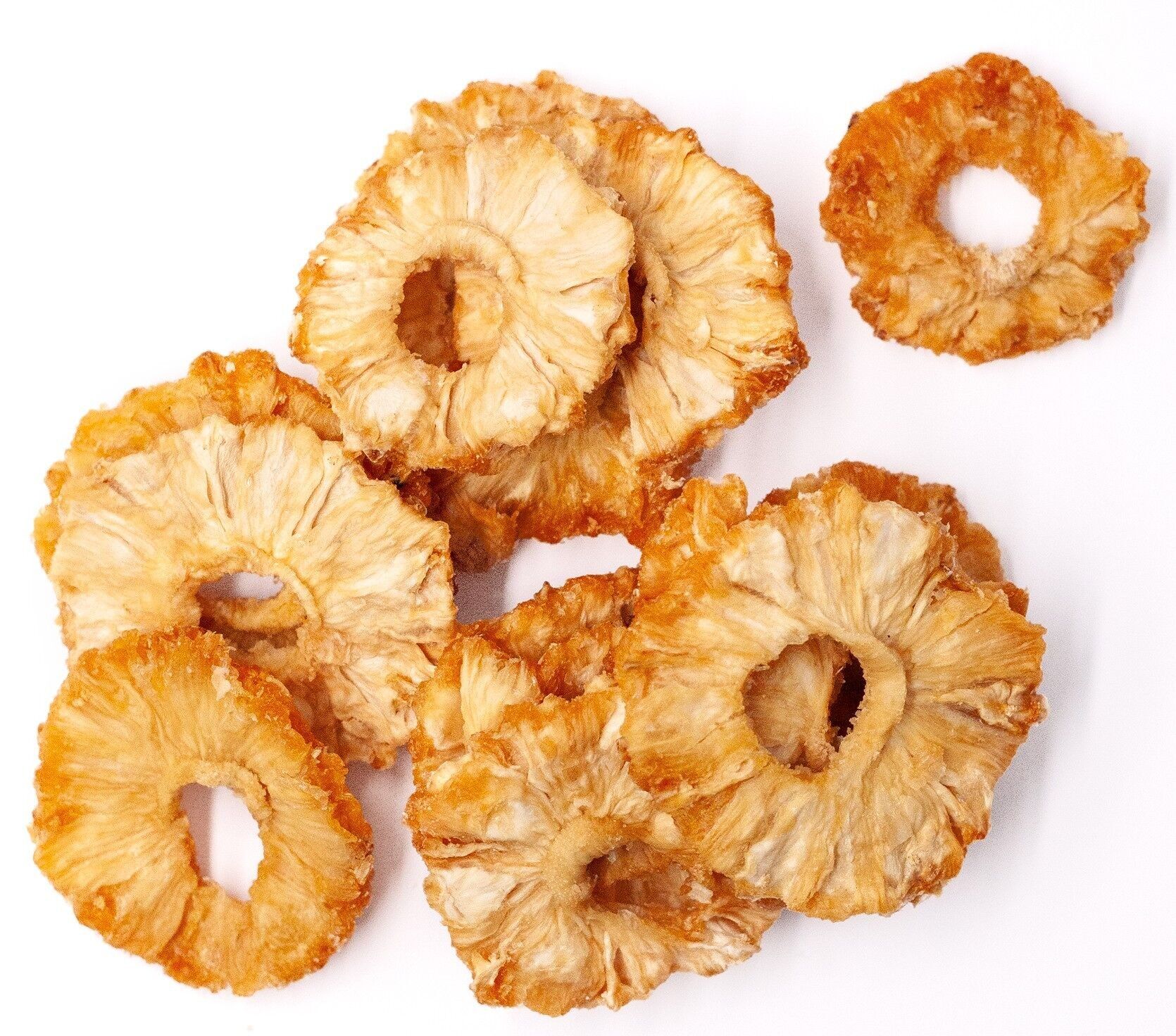 NEU!Getrocknete Ananasringe 1 kg – Bio, Fairtrade, lose