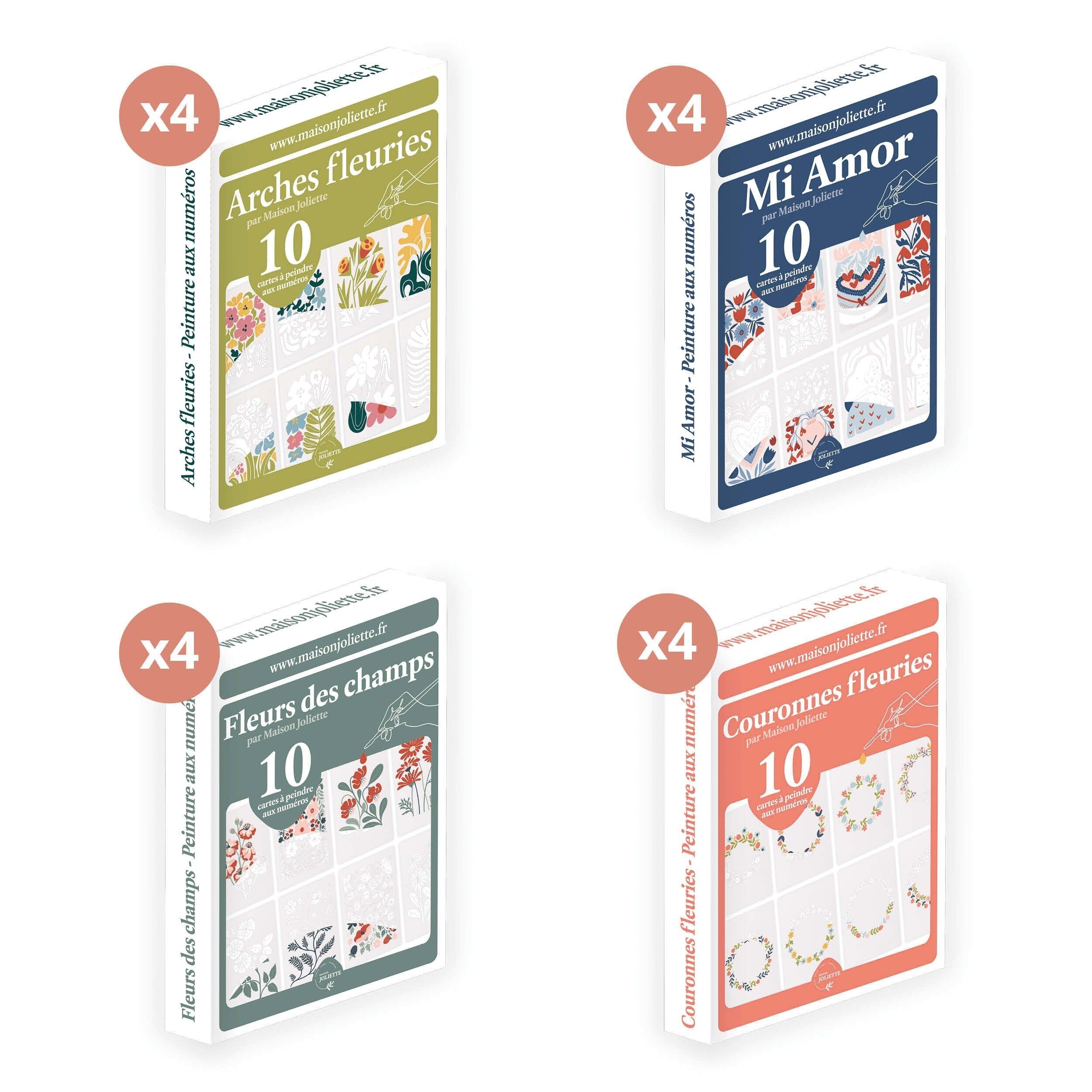 Starterpaket – 16 Malen-nach-Zahlen-Sets