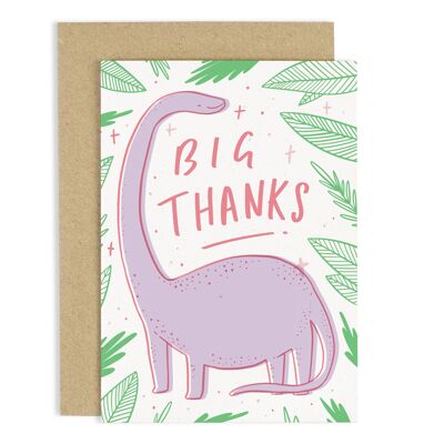 Big Thanks Dinosaur Card