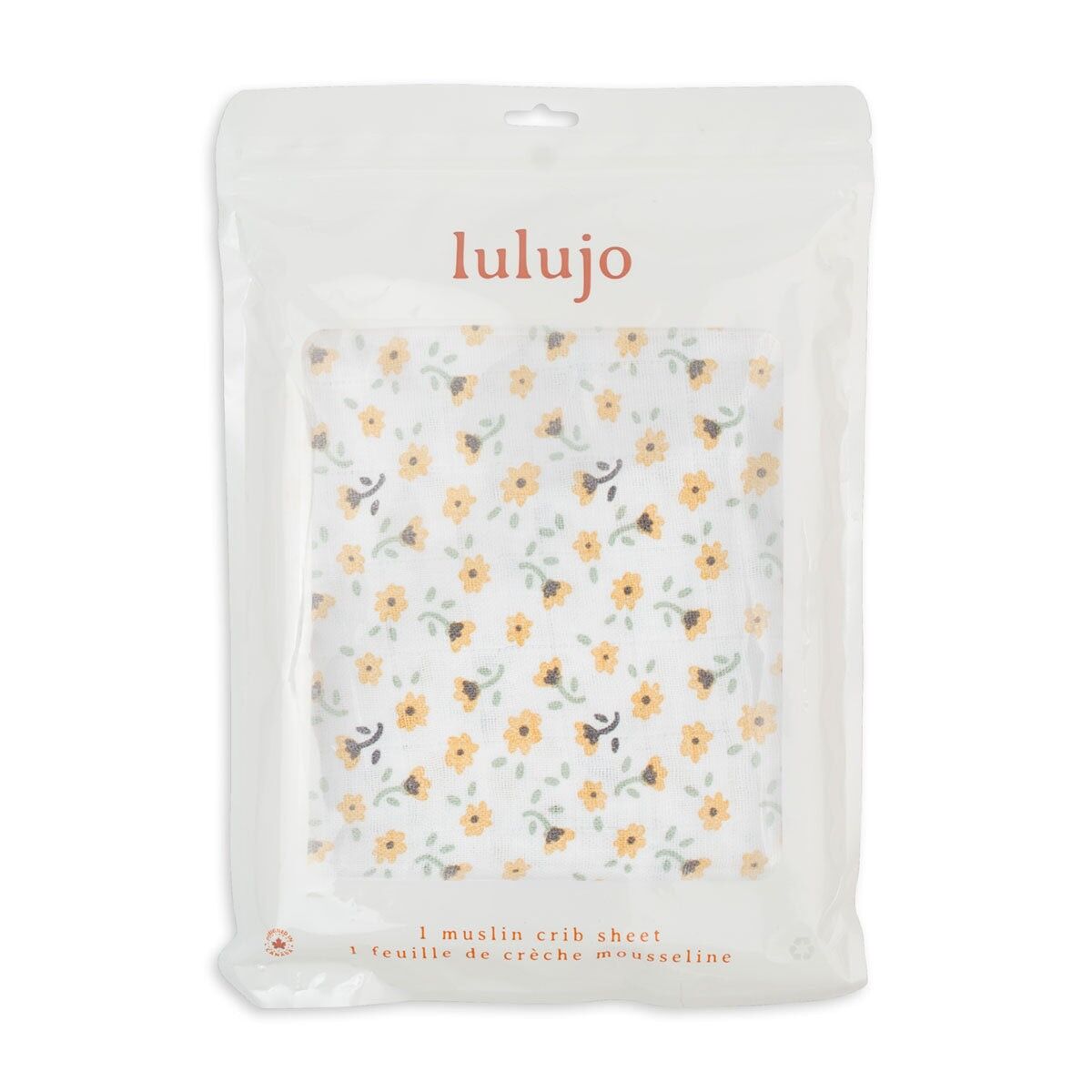 Lulujo - Sábana de algodón para cuna - Estampado floral vintage