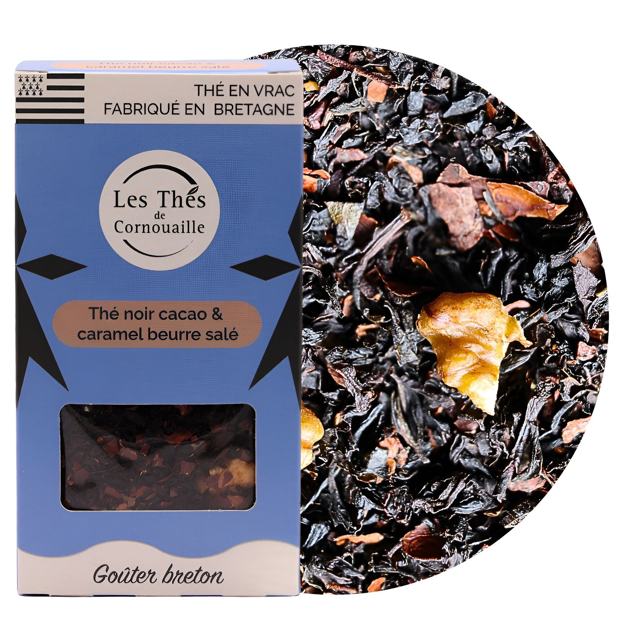 Black tea with cocoa and caramel - Breton snack - loose leaf 50g