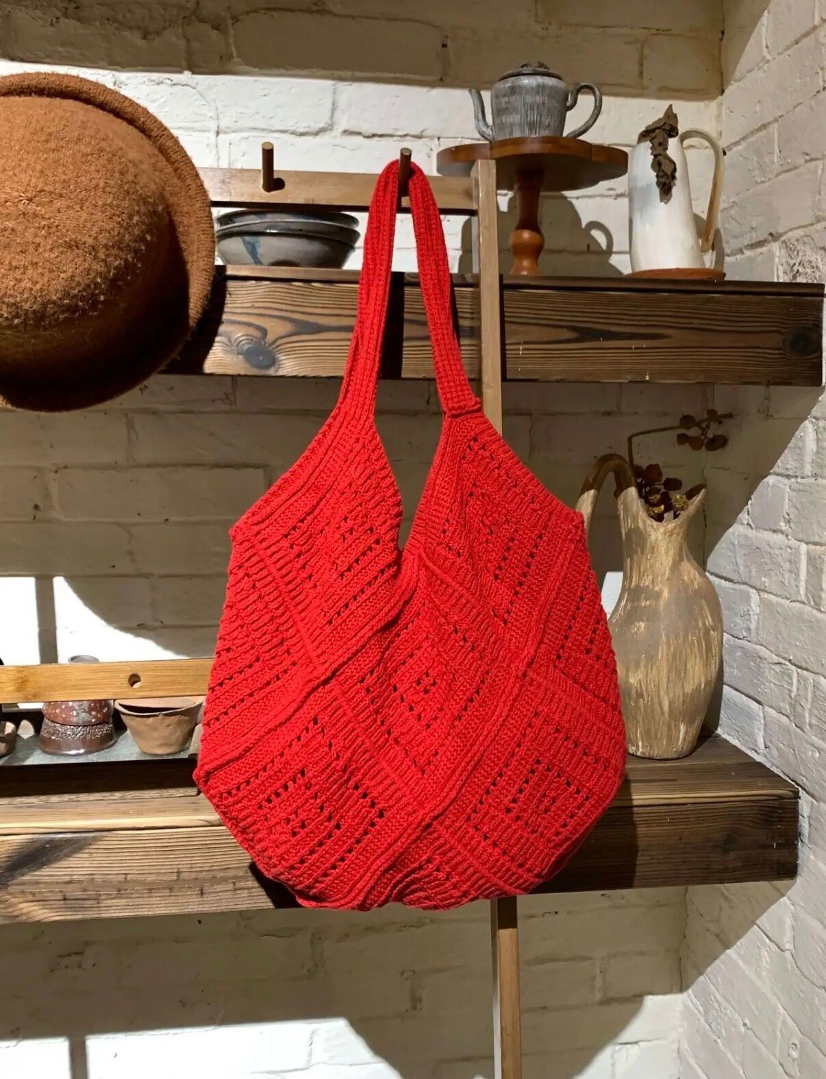 All'uncinetto con lavorazione a maglia a rombi