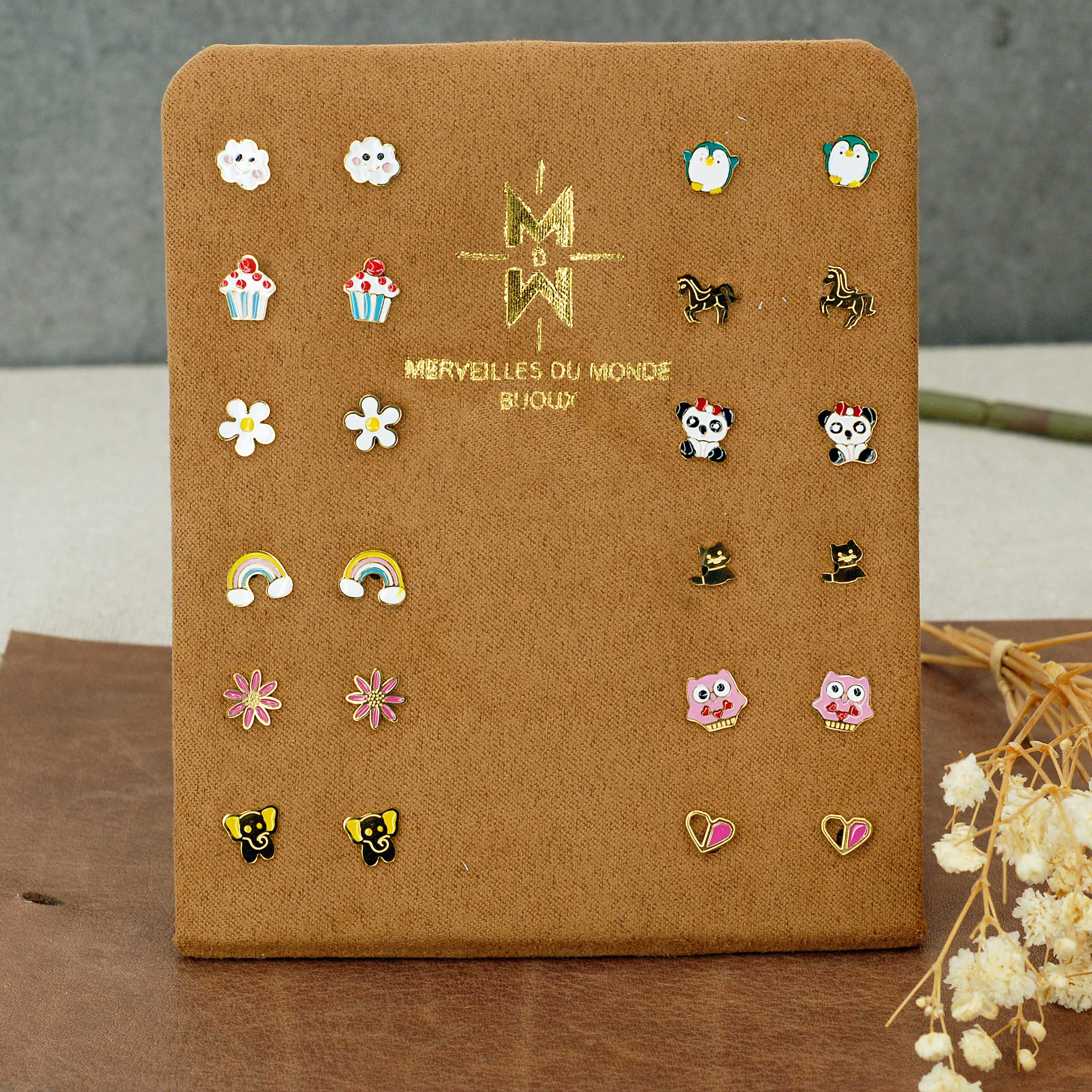 Collar y pendientes para niños