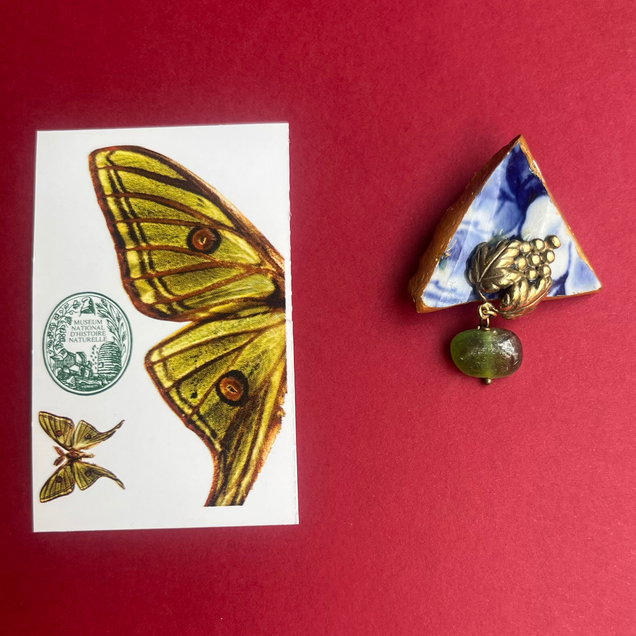 Keramikbrosche „DENNISON“ (3 cm)