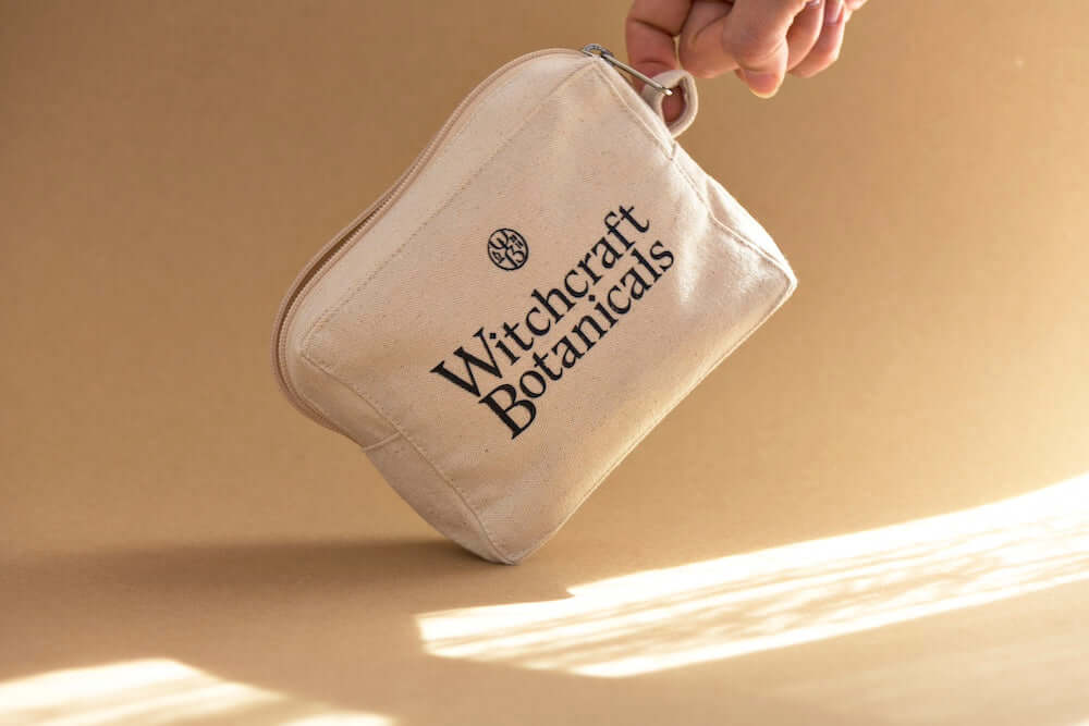Bolsa de algodón con cremallera