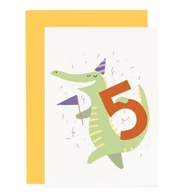 Party Animal 5th Birthday Card