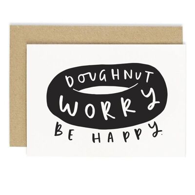 Doughnut Worry Be Happy Card