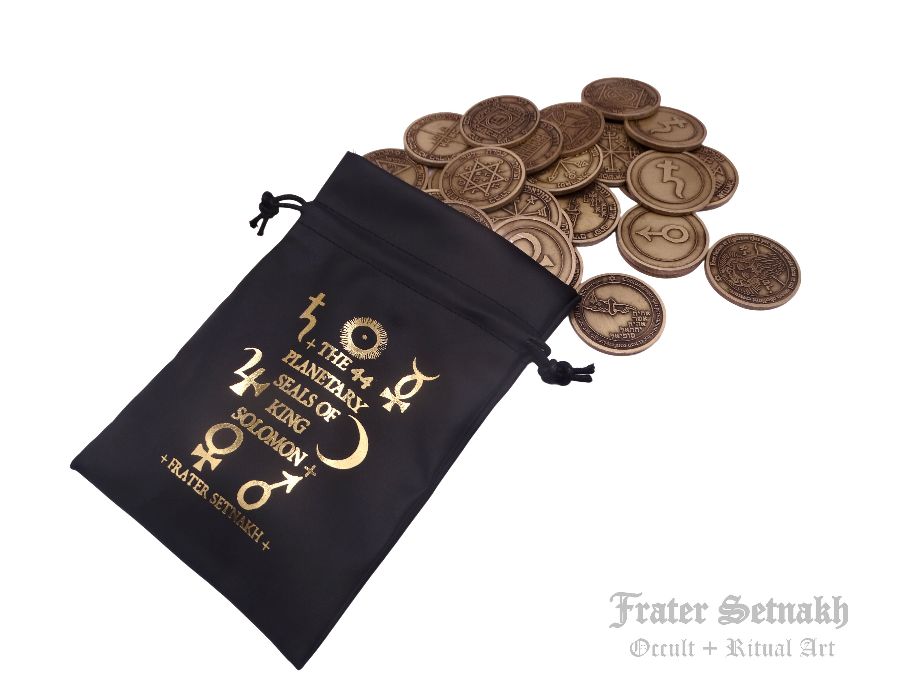 44 Solomon Talisman Coins & Spiritual Cards – Esoteric Divination Set