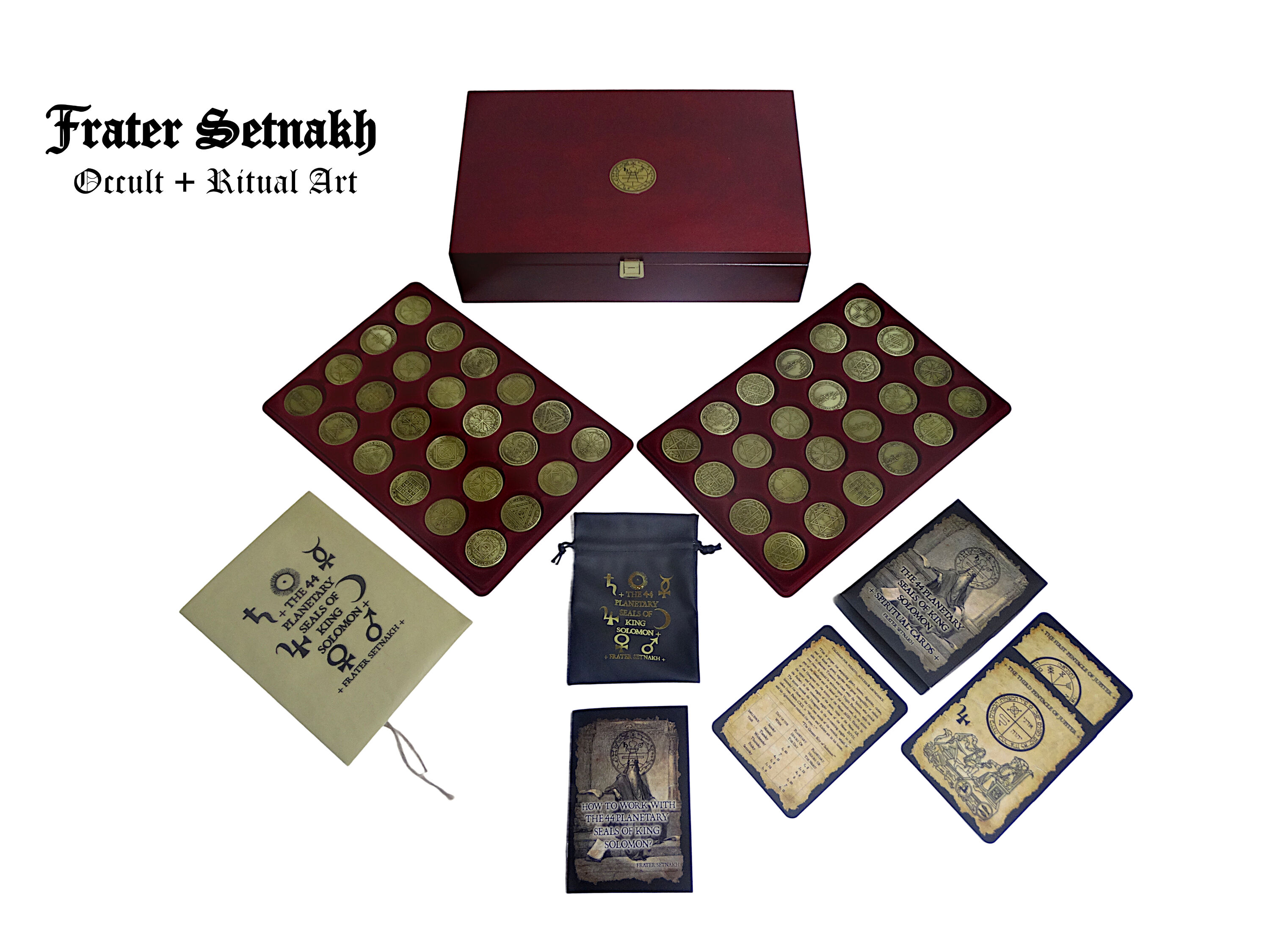 44 Solomon Talisman Coins & Spiritual Cards – Esoteric Divination Set