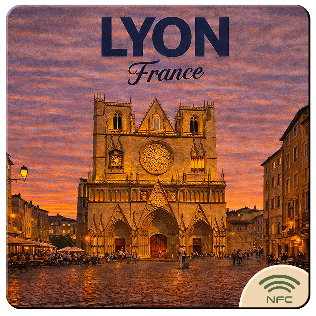 Buy wholesale NFC Connected Coaster Lyon Saint-Jean Cathedral ...