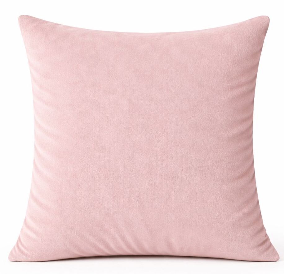Velvet Cushion Cover – Powder Pink | Decorative Pillow Cover | Handmade in Poland  OEKO-TEX