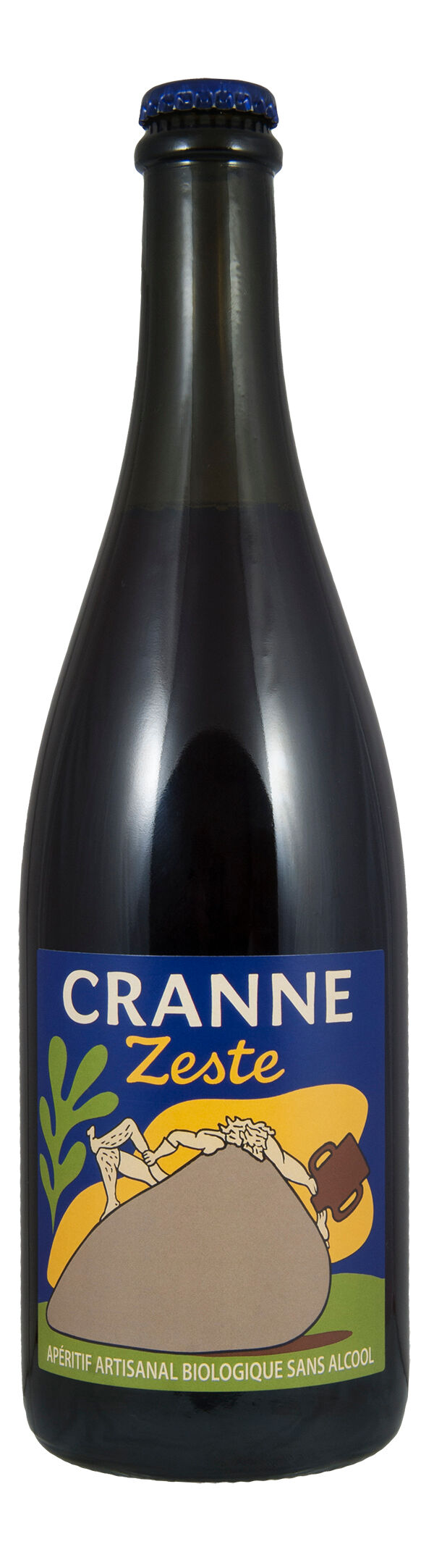 PetNat Alcohol-Free, Organic Artisanal Aperitif Alcohol-Free "Cranne Zeste", 75cl