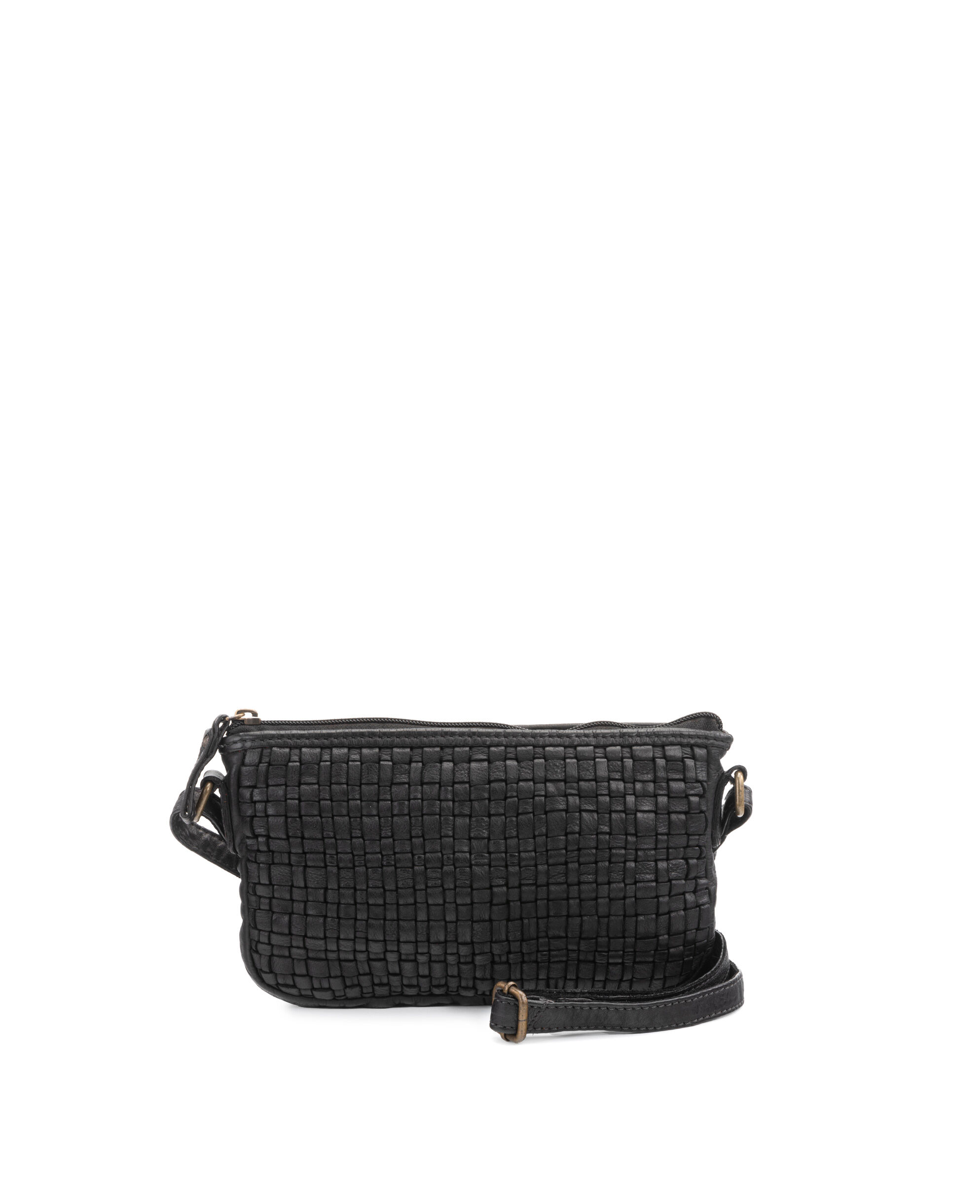STAMP 557 shoulder bag in braided washed leather Trena