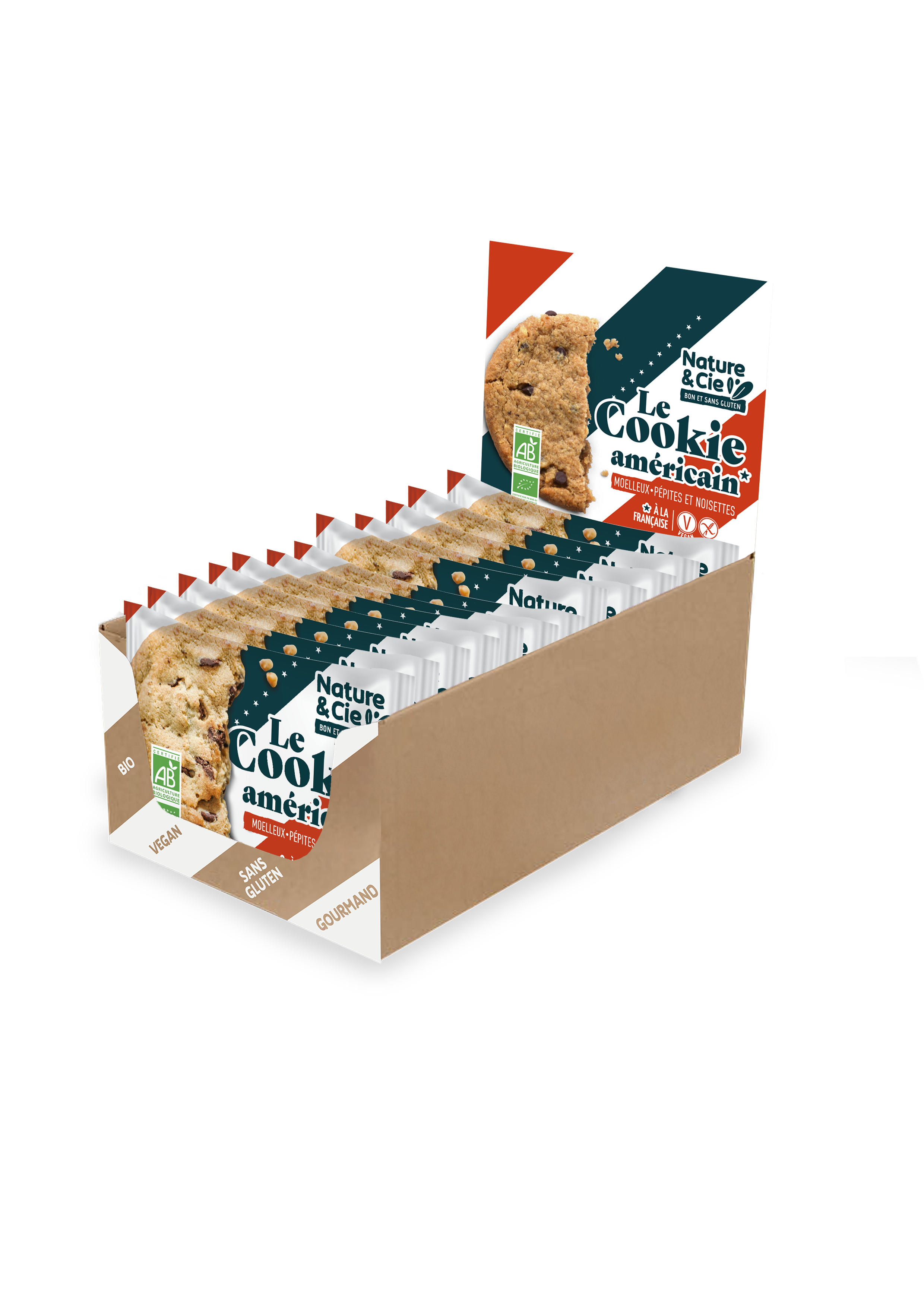American Cookie with a French Twist 45g, Vegan, Organic, Gluten-Free, Nature & Cie